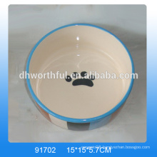 Personalized ceramic dog bowls wholesale,ceramic cat feeder in high quality